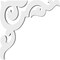 Ekena Millwork Rotherham Architectural Grade PVC Bracket, 5/8"W X 6"D X 6"H BKTP01X06X06RO - alternate 3